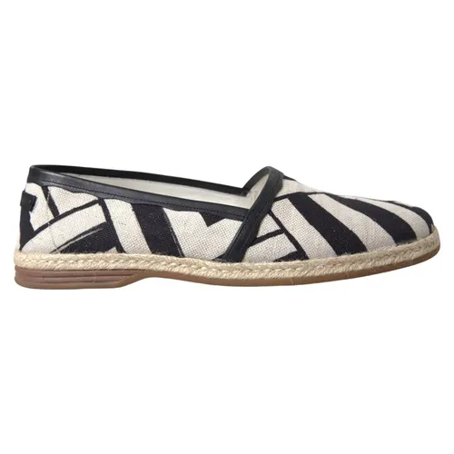 White Stripes Slip On Espadrille Men's Shoes - Dolce & Gabbana - Modalova