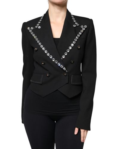 Crystal Double Breasted Blazer Women's Jacket - Dolce & Gabbana - Modalova