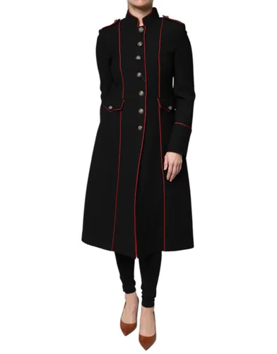 Black Single Breasted Trench Coat Women's Jacket - Dolce & Gabbana - Modalova