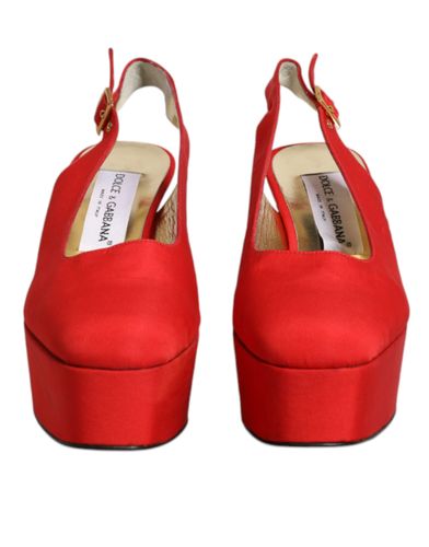 Platform Slingback Heels Sandals Women's Shoes (Pre-Owned) - Dolce & Gabbana - Modalova