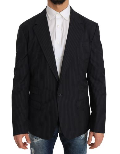 Striped Wool Jacket Coat Slim Men's Blazer - Dolce & Gabbana - Modalova