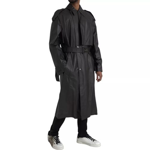 Leather Men Waterproof Trenchcoat Men's Jacket - Bottega Veneta - Modalova