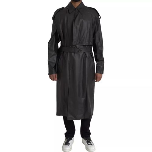 Leather Men Waterproof Trenchcoat Men's Jacket - Bottega Veneta - Modalova