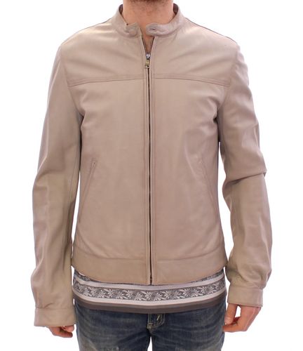 Leather Jacket Biker Men's Coat - Dolce & Gabbana - Modalova