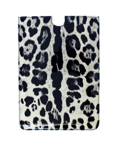 Leopard Pattern Leather eBook Cover Tablet Women's Case - Dolce & Gabbana - Modalova