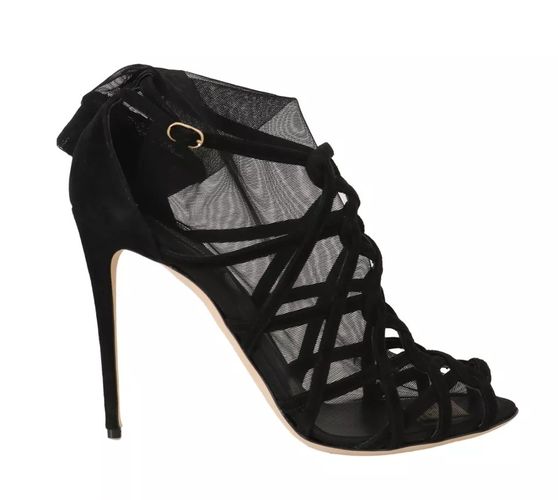 Suede Stilettos Booties Socks Women's Shoes (Pre-Owned) - Dolce & Gabbana - Modalova