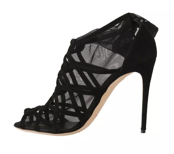 Suede Stilettos Booties Socks Women's Shoes (Pre-Owned) - Dolce & Gabbana - Modalova