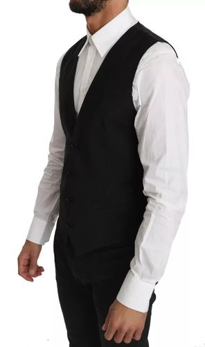 Wool Logo Waistcoat Men's Vest - Dolce & Gabbana - Modalova