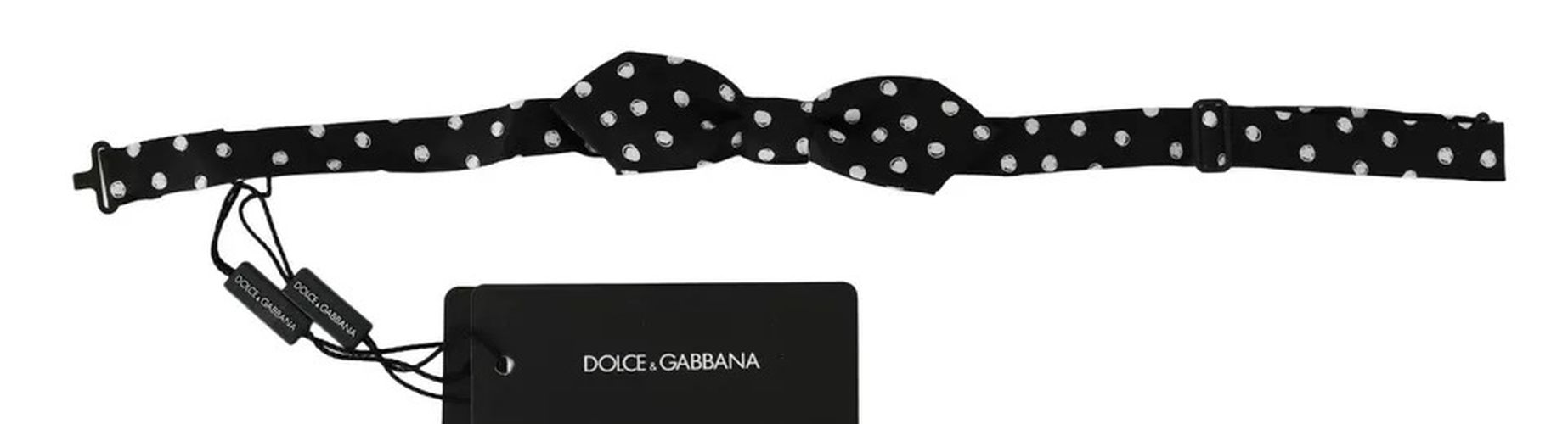 Black Polka Dots Adjustable Neck Bow Men's Tie - Dolce & Gabbana - Modalova