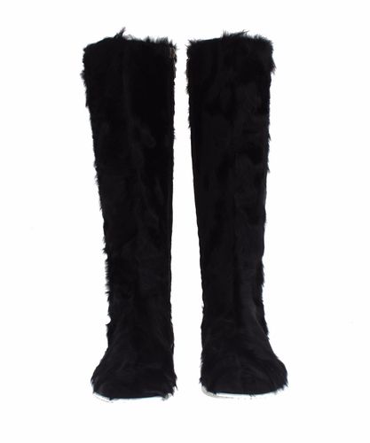Xiangao Lamb Fur Leather Women's Boots - Dolce & Gabbana - Modalova