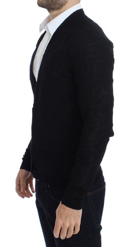 Fine Wool Button Men's Cardigan - Costume National - Modalova