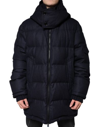 Nylon Hooded Puffer Men Coat Men's Jacket - Dolce & Gabbana - Modalova