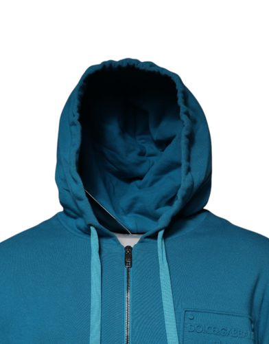 Logo Cotton Hooded Sweatshirt Men's Sweater - Dolce & Gabbana - Modalova