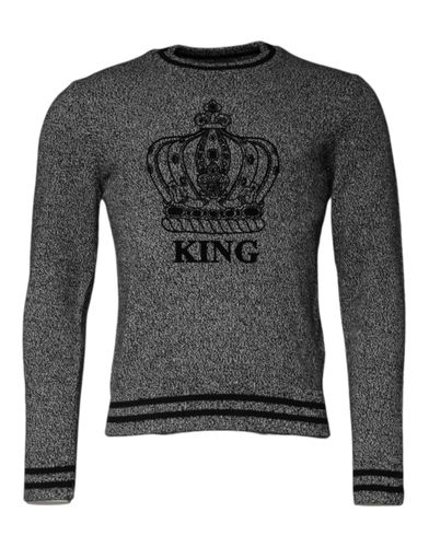 Crown King Cashmere Pullover Men's Sweater - Dolce & Gabbana - Modalova