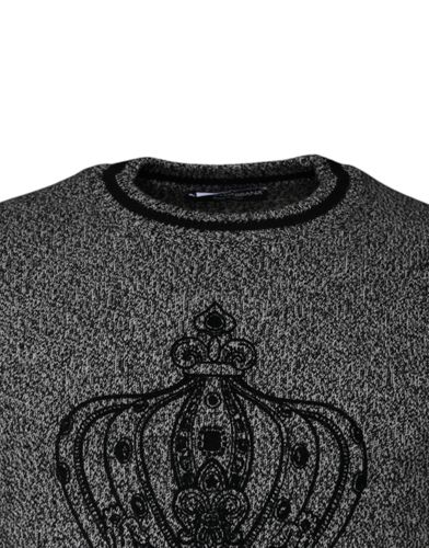 Crown King Cashmere Pullover Men's Sweater - Dolce & Gabbana - Modalova