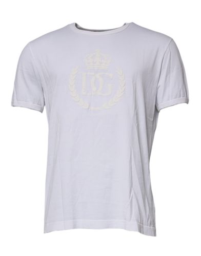 Logo Embossed Cotton Crewneck Men's T-shirt (Pre-Owned) - Dolce & Gabbana - Modalova