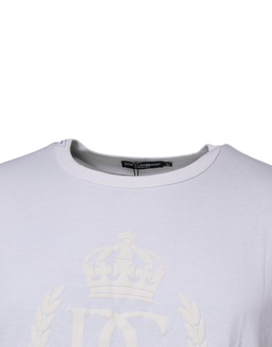 Logo Embossed Cotton Crewneck Men's T-shirt (Pre-Owned) - Dolce & Gabbana - Modalova
