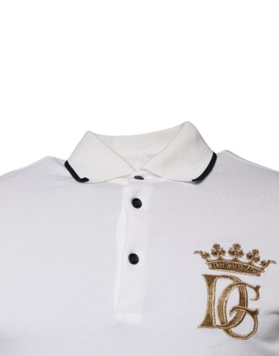 Crown Cotton Collared Polo Men's T-shirt (Pre-Owned) - Dolce & Gabbana - Modalova
