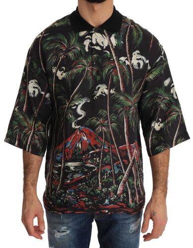 Volcano Sicily Short Sleeve Men's T-Shirt - Dolce & Gabbana - Modalova