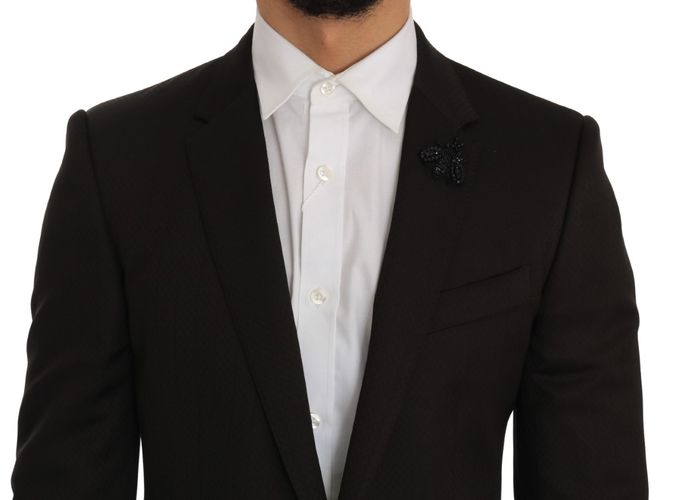 Wool Crystal Bee Slim Fit Men's MARTINI - Dolce & Gabbana - Modalova