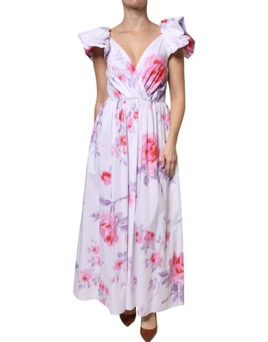 Floral Cotton Maxi Women's Dress - Philosophy - Modalova