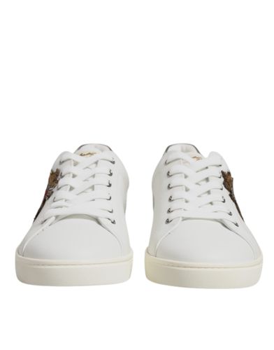 Leather Heart Embellished Sneakers Men's Shoes (Pre-Owned) - Dolce & Gabbana - Modalova