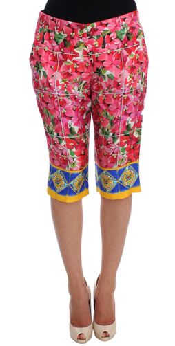 Floral Knee Capris Shorts Women's Pants - Dolce & Gabbana - Modalova