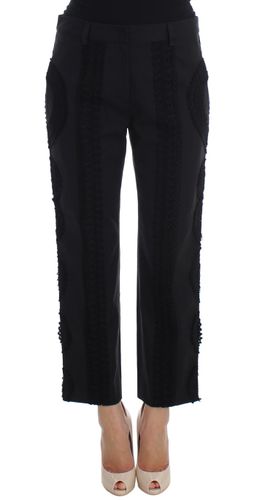 Cotton Stretch Torero Capris Women's Pants - Dolce & Gabbana - Modalova