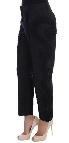 Cotton Stretch Torero Capris Women's Pants - Dolce & Gabbana - Modalova