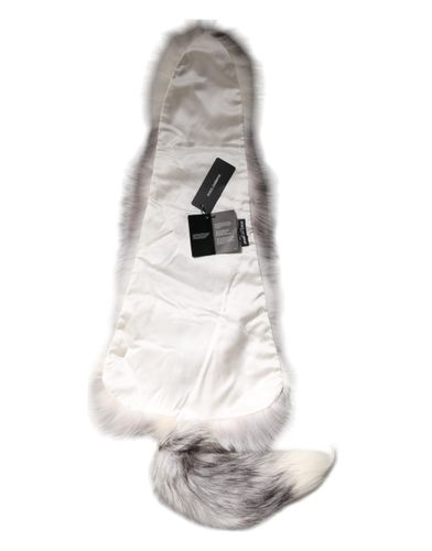 Fox Fur Neck Wrap Warmer Winter Women's Scarf - Dolce & Gabbana - Modalova