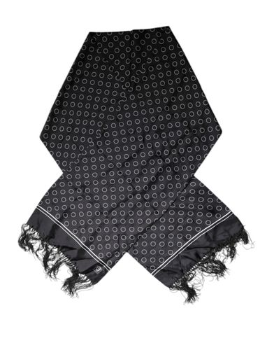 Circles Silk Fringes Shawl Wrap Men's Scarf (Pre-Owned) - Dolce & Gabbana - Modalova