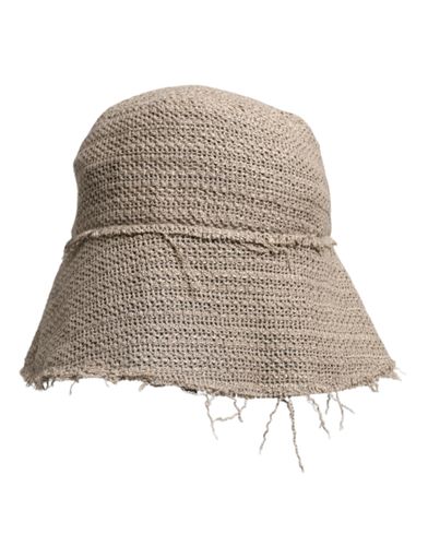 Linen Wide Brim Bucket Men's Hat - Dolce & Gabbana - Modalova