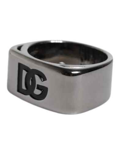 Tone Brass Anello DG Logo Men's Ring - Dolce & Gabbana - Modalova