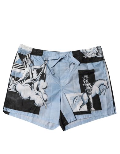 Statue Print Cotton Mens Men's Shorts - Dolce & Gabbana - Modalova