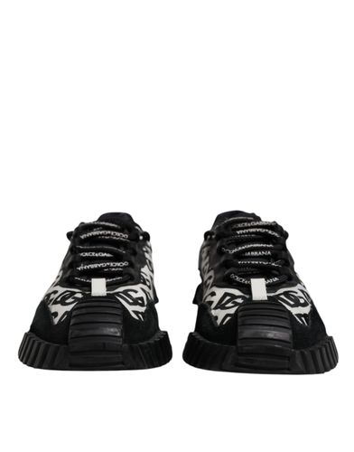 Black Logo Lace Up Low Top NS1 Sneakers Men's Shoes (Pre-Owned) - Dolce & Gabbana - Modalova