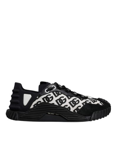 Black Logo Lace Up Low Top NS1 Sneakers Men's Shoes (Pre-Owned) - Dolce & Gabbana - Modalova