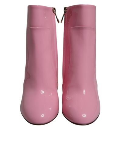 Patent Leather Heel Mid Calf Boots Women's Shoes (Pre-Owned) - Dolce & Gabbana - Modalova