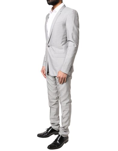 Light Wool GOLD 2 Piece Formal Men's Suit - Dolce & Gabbana - Modalova