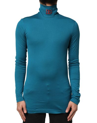 Cotton Turtleneck Long Sleeves Men's Sweater - Dolce & Gabbana - Modalova