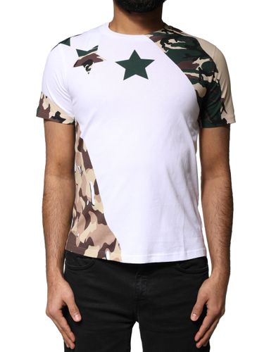 Camouflage Stars Crew Neck Men's T-shirt (Pre-Owned) - Dolce & Gabbana - Modalova