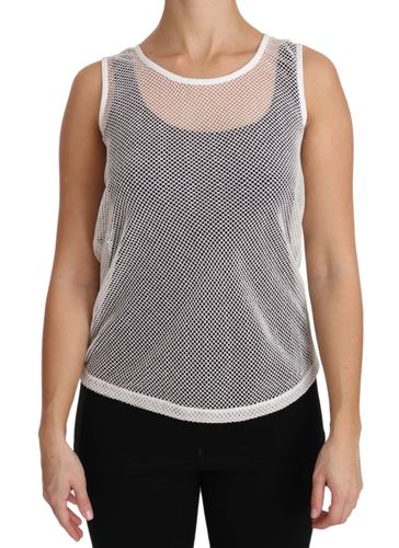 Net Transparent Sleeveless Tank Women's Top - Dolce & Gabbana - Modalova