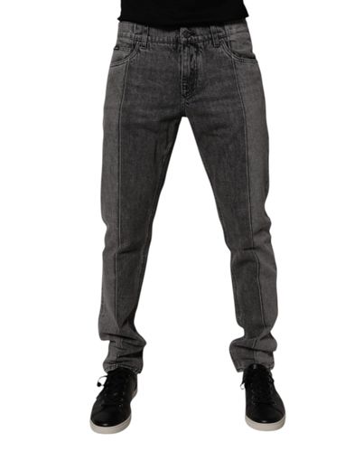 Two Tone Cotton Denim Men's Jeans - Dolce & Gabbana - Modalova