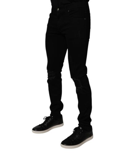 Cotton Stretch Skinny Men Denim Men's Jeans - Dolce & Gabbana - Modalova