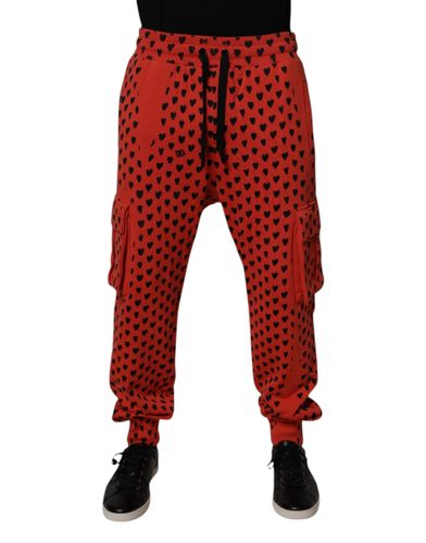 Red Hearts Cargo Jogger Men SweatMen's Men's Pants (Pre-Owned) - Dolce & Gabbana - Modalova