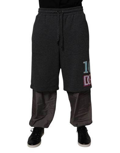 Cotton Layered Straight SweatMen's Men's Pants - Dolce & Gabbana - Modalova