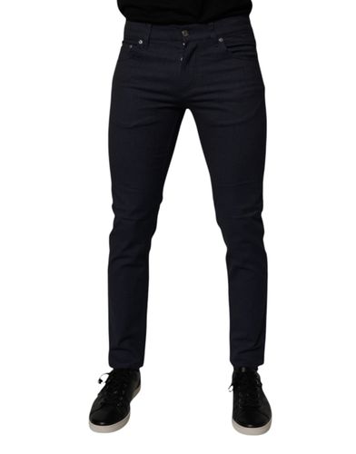Dark Cotton Stretch Skinny Denim Men's Jeans - Dolce & Gabbana - Modalova