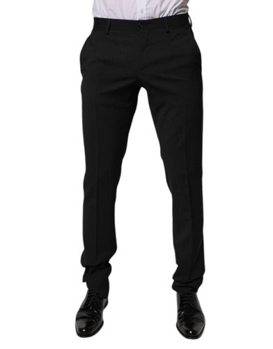 Polyester Tapered Formal Men Dress Men's Pants - Dolce & Gabbana - Modalova