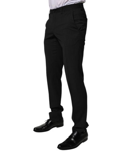 Polyester Tapered Formal Men Dress Men's Pants - Dolce & Gabbana - Modalova