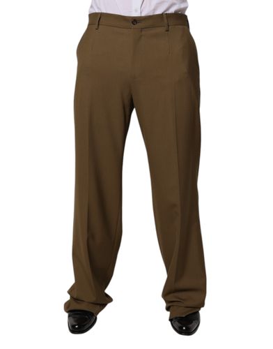 Wool Straight Formal Dress Men's Pants - Dolce & Gabbana - Modalova