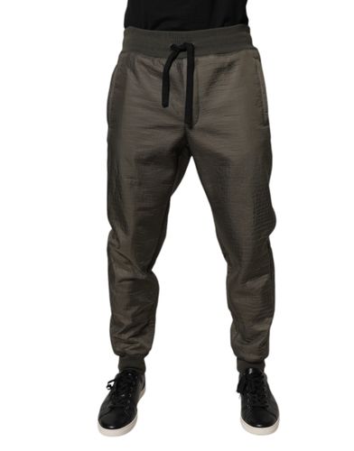 Lambskin Leather Men SweatMen's Men's Pants - Dolce & Gabbana - Modalova